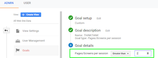 google analytics goals